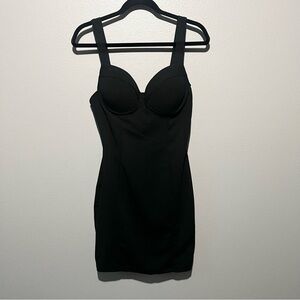 HAUTE MONDE-NWT Black Bodycon Mini Dress Size L